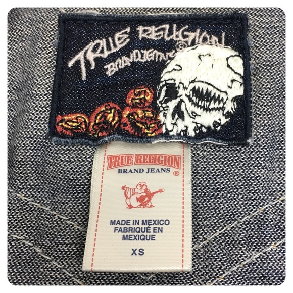 TRUE RELIGION distressed denim jacket - Picture 5 of 8